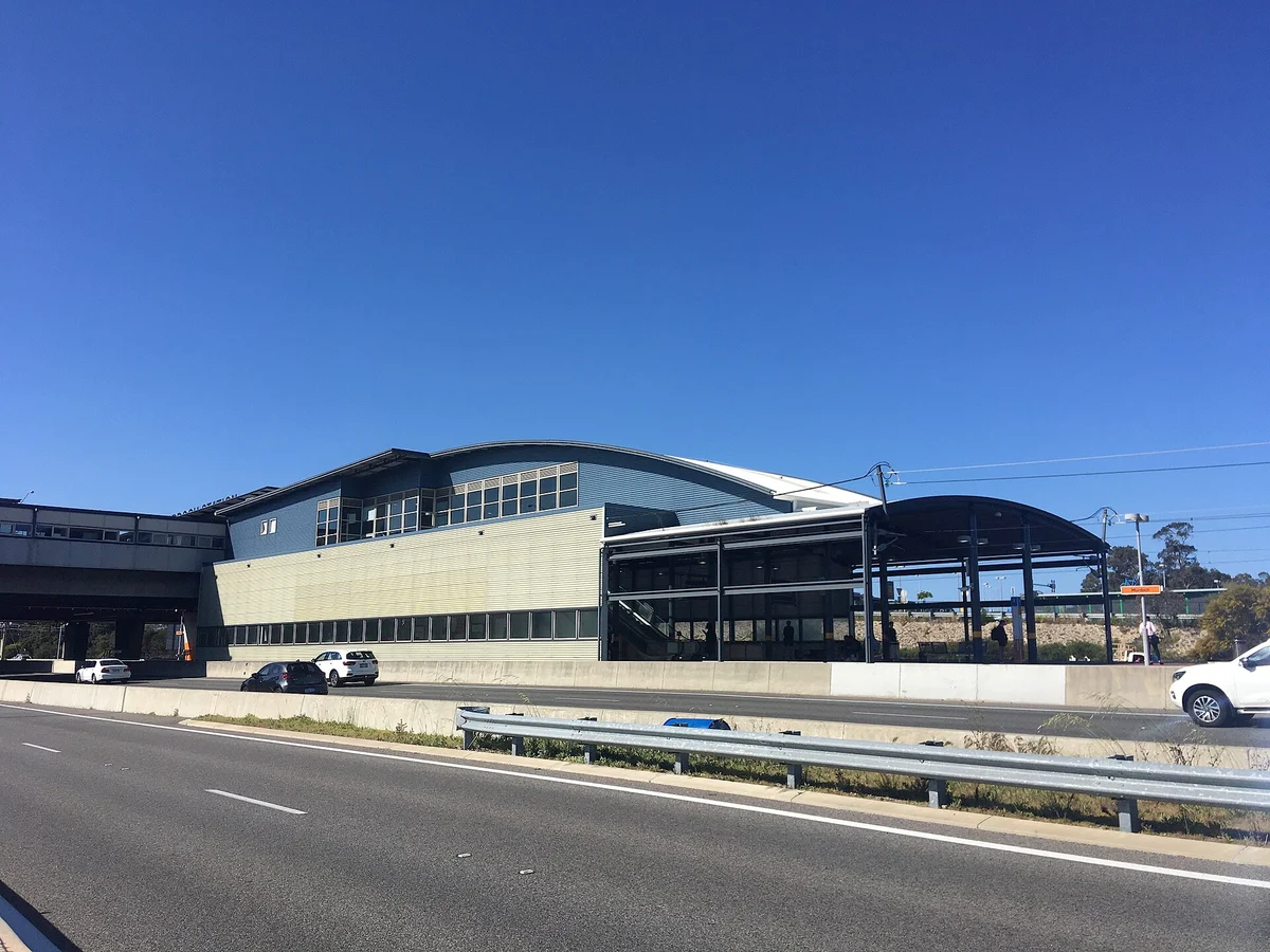 The car park at Murdoch Station