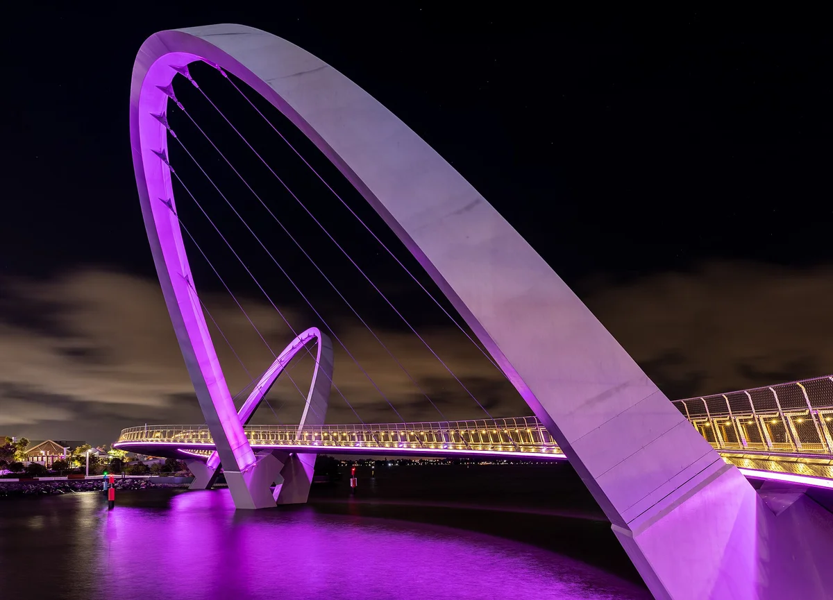 Elizabeth Quay after dark is the best free night out in Perth